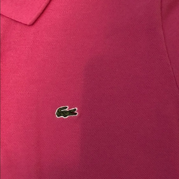 Lacoste short-sleeved pink polo - Picture 4 of 5